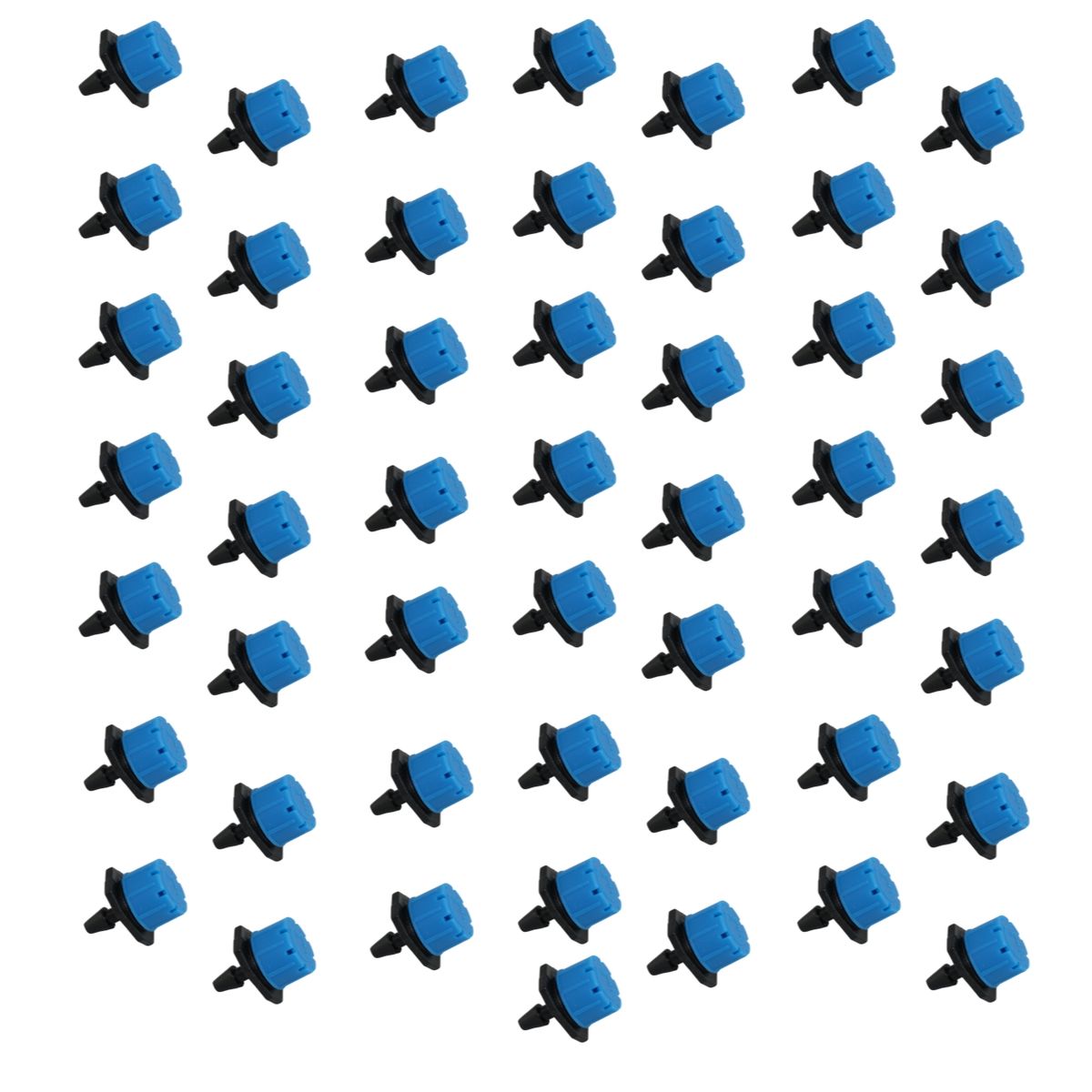 GENERICO - 50 Goteros de riego Ajustables 0-70 L/H Celeste
