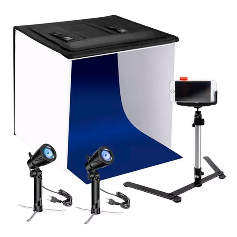 Set Estudio Fotografico Profesional Portatil Con Accesorios