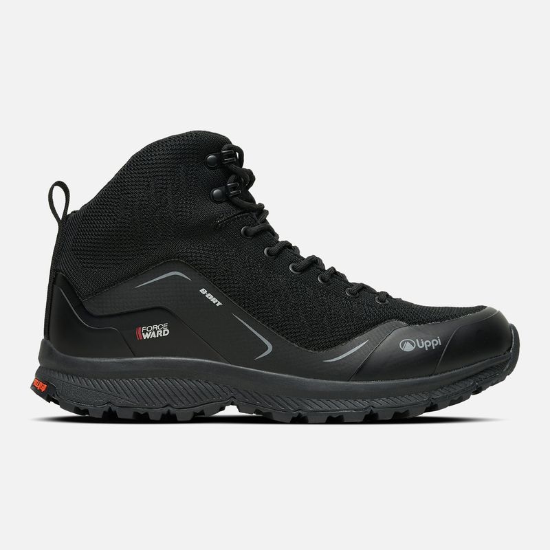 LIPPI - Botín Hombre Light Rock Mid ECO All Black Lippi