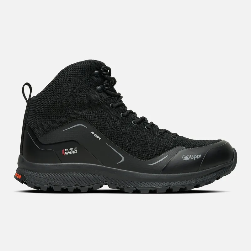 LIPPI - Botín Hombre Light Rock Mid ECO All Black Lippi