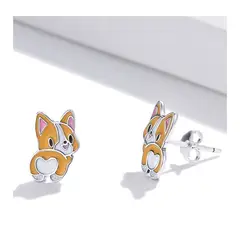 ARANY JOYAS - Aros Perrito Real De Plata 925