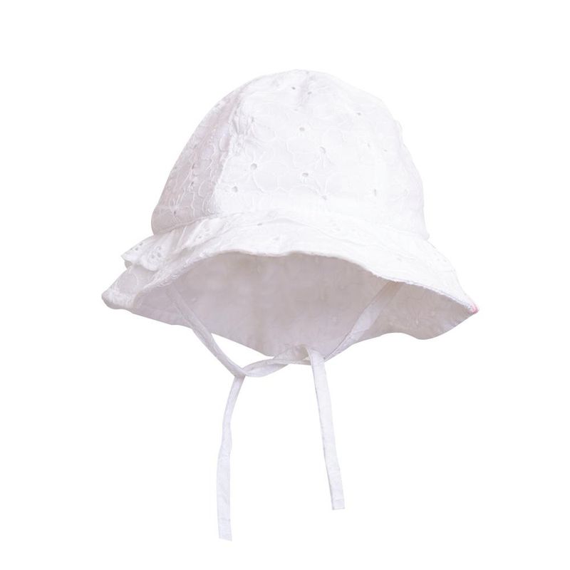 PILLIN - Gorro Broderie Niña Blanco Pillin - Blanco