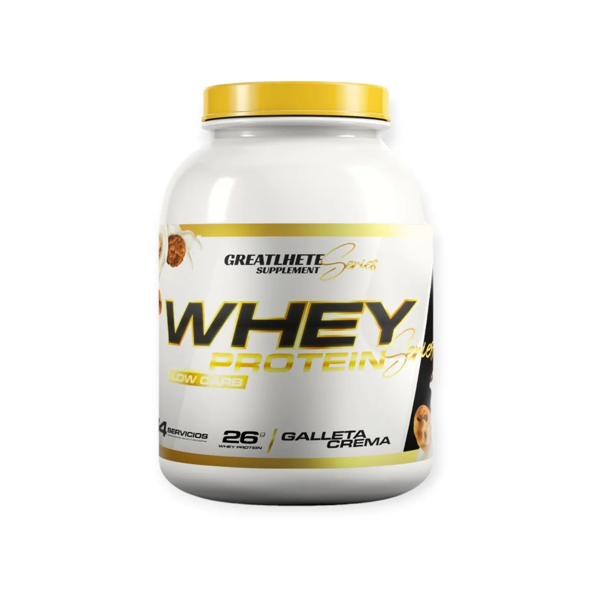 GREATLHETE - WHEY PROTEIN PRO 5LB - GREATLHETES -  COOKIES & CREAM