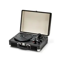 TCHIBO - Tornamesa Retro Portátil Bluetooth® Negro
