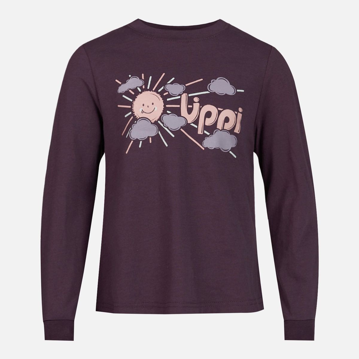 LIPPI - Polera Niña Logo Lippi Long Sleeve T-Shirt Burdeo Lippi