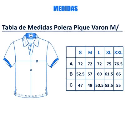 Imagen 2 del producto Polera Manga Larga Pique Azul Marino Para Hombre