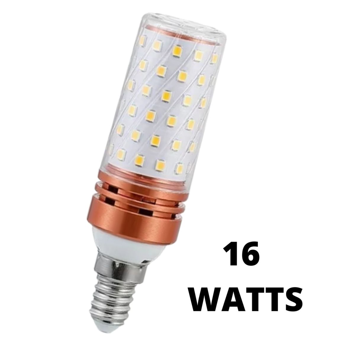 GENERICO - Ampolleta 16 Watts Led E14 Luz FRIA Pack 2 Unidades
