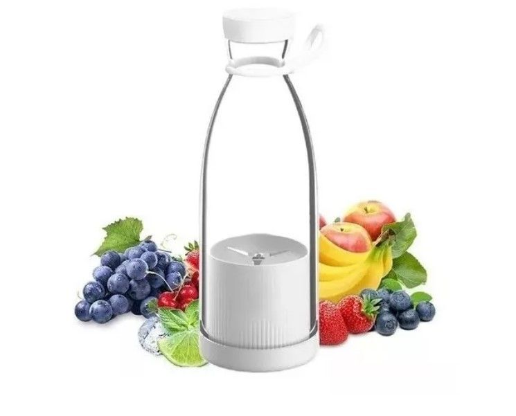 Juguera Botella Licuadora Portátil Usb Exprimidor De Frutas - Blanco