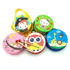 OEM - Tambor Musical Madera Para Niños Y Bebés