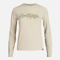 LIPPI - Polera Teen Girl Logo Long Sleeve T-Shirt Crema