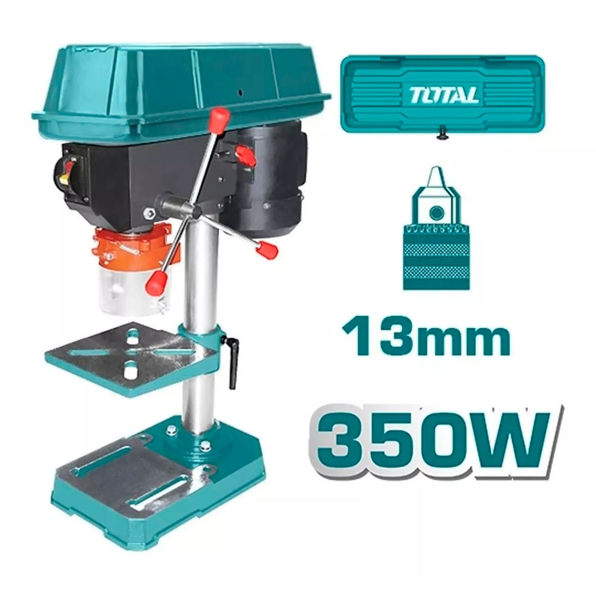 TOTAL TOOLS - Taladro De Banco 350w 13mm 2650 Rpm Total Tdp133501
