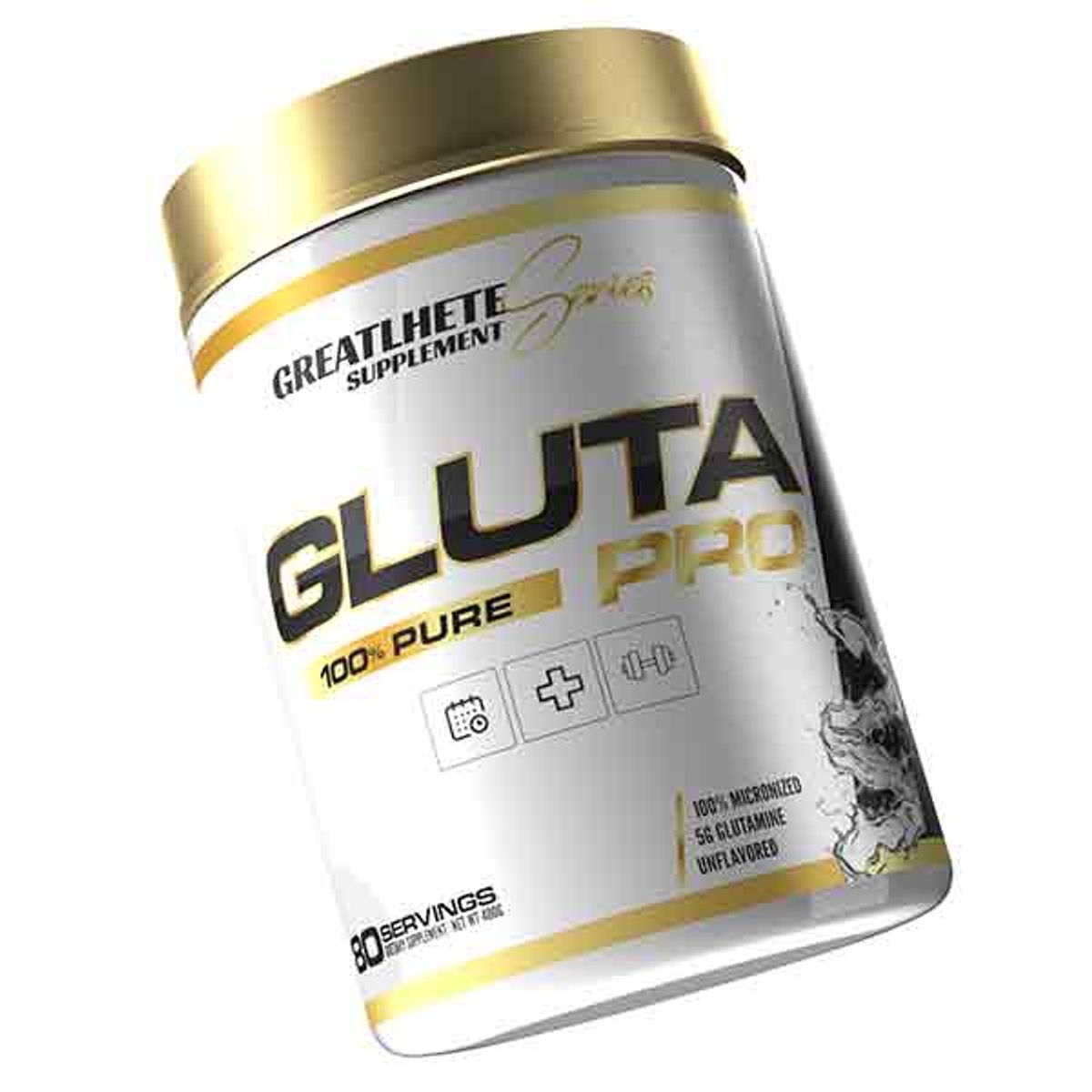 GREATLHETE - GLUTAMINA 100 PURE PRO - 80sv 400gr - GREATLHETE