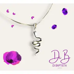 GENERICO - Cadena de Serpiente Lisa de Plata de Ley 925