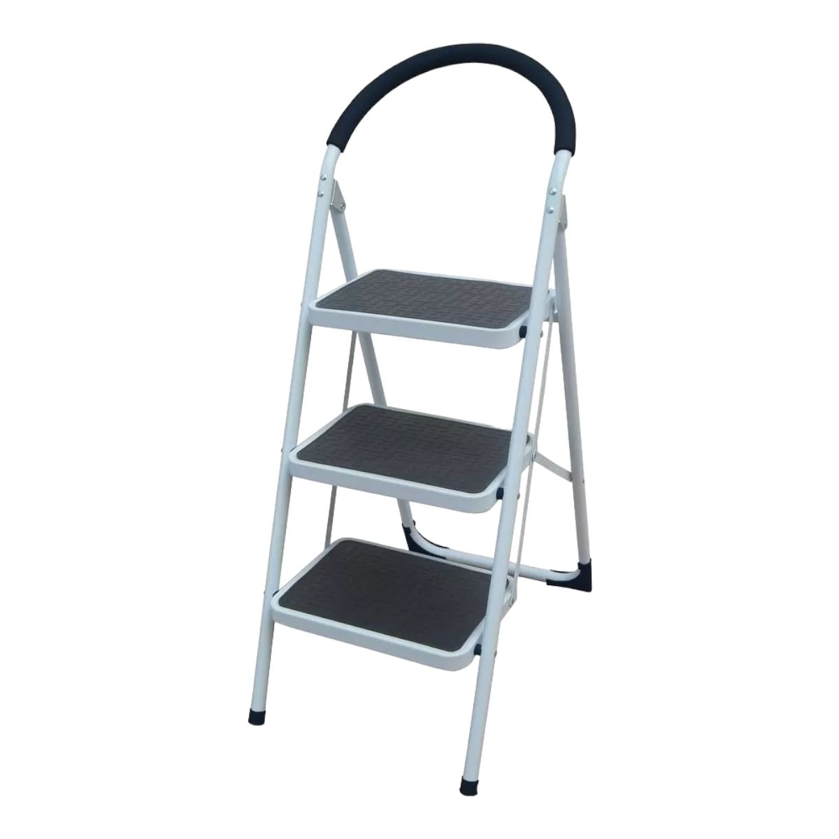 GENERICO - Escalera Piso Escala 3 Peldaños Plegable Metalico