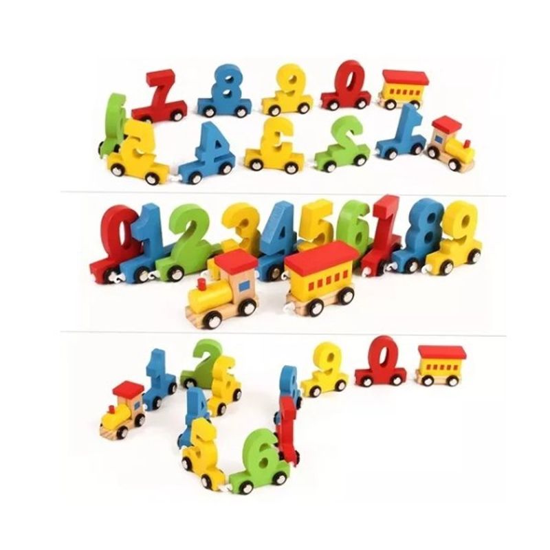 OEM - Juego Tren De Los Números Didáctico De Madera