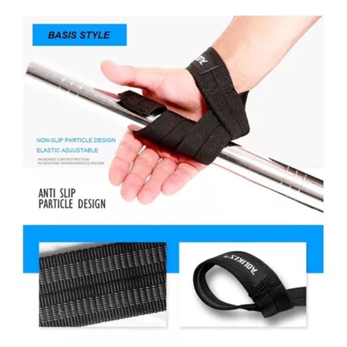 SDFIT - Straps Aolikes Par AntiDeslizante Correa Levantamiento Pesas