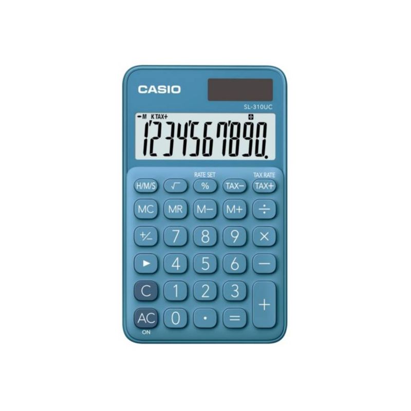 CASIO - Calculadora Casio De Bolsillo Sl-310uc AZUL