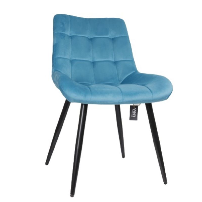 VELVET - Pack de 2 Sillas Milano Velvet Turquesa Para Comedor