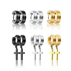 GENERICO - Pack 6 Pares Aros Aretes Piercing Arracadas Hombre Unisex