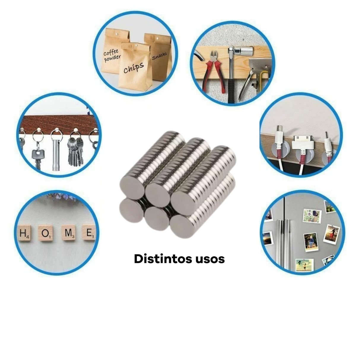 GENERICO - Imanes De Neodimio Disco 1,5x0,3cm Plateados Iman Pack 20 und