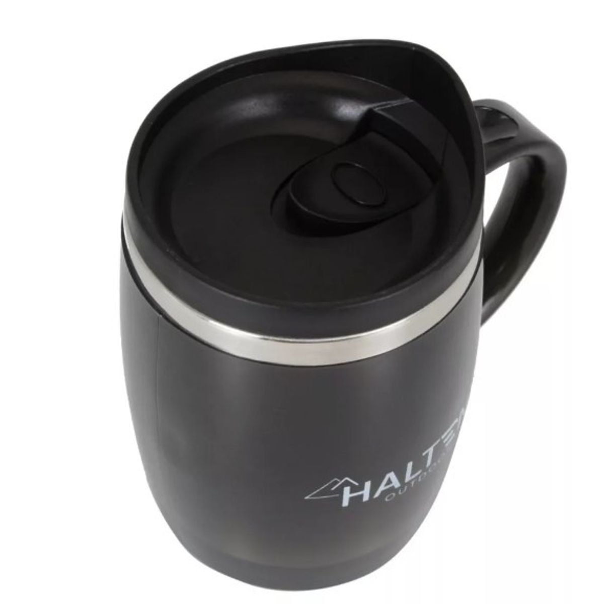 HALTEN - TERMO TAZA MUG TERMICO ACERO PLAST 400ML HALTEN NEGRO