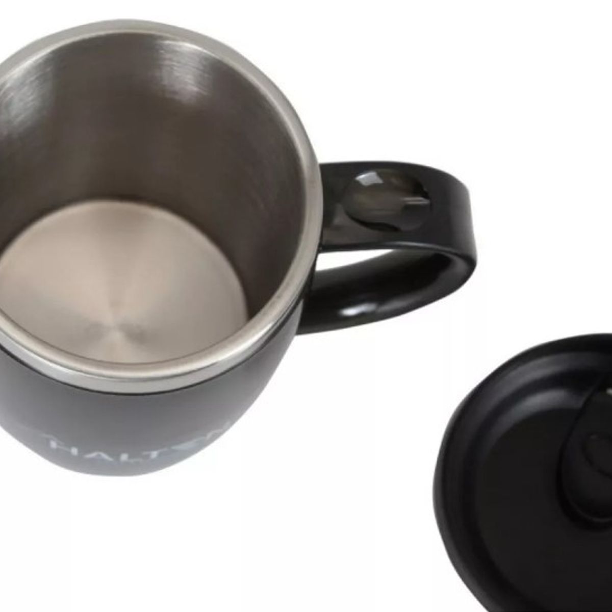 HALTEN - TERMO TAZA MUG TERMICO ACERO PLAST 400ML HALTEN NEGRO