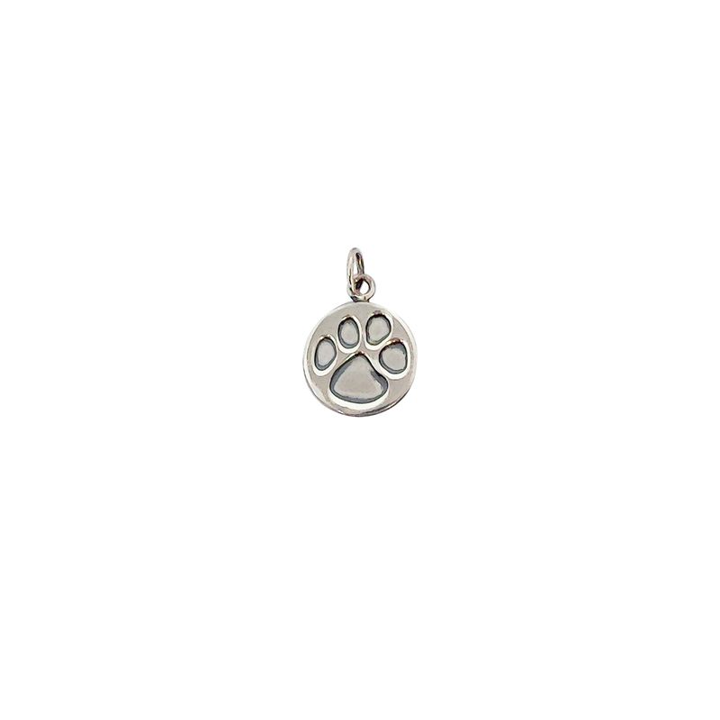 ANDREA COGGIOLA JOYAS - Colgante Huella Redondo Plata Fina 925