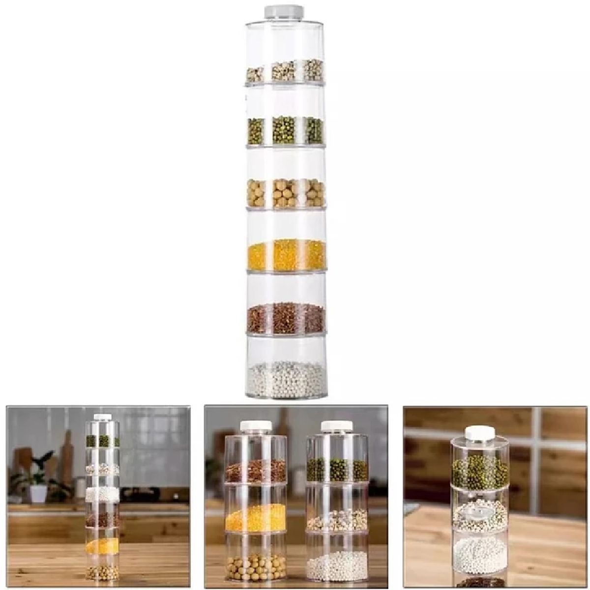 UNIVERSAL - Set tarros modulares para condimentos