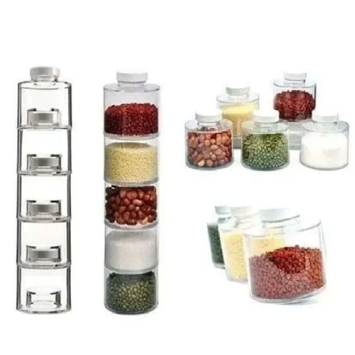 UNIVERSAL - Set tarros modulares para condimentos