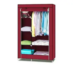 GENERICO - CLOSET ORGANIZADOR ARMABLE DE TELA MARRON MEDIANO