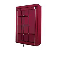 CLOSET ORGANIZADOR ARMABLE DE TELA PURPURA MEDIANO