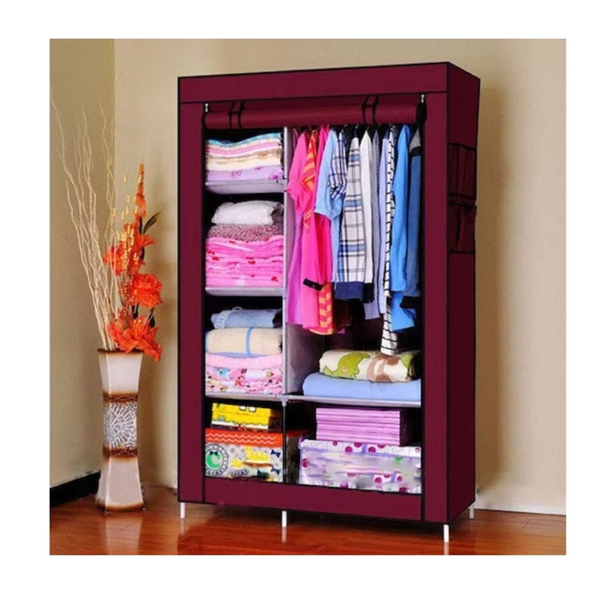 GENERICO - CLOSET ORGANIZADOR ARMABLE DE TELA CALIPSO MEDIANO