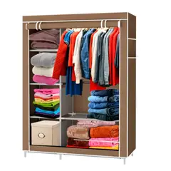 GENERICO - CLOSET ORGANIZADOR ARMABLE DE TELA FUCSIA MEDIANO