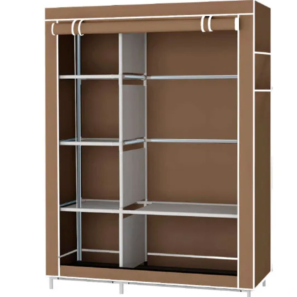 GENERICO - CLOSET ORGANIZADOR ARMABLE DE TELA FUCSIA MEDIANO