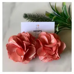GENERICO - Aros de Rosas Textiles Hechos a Mano