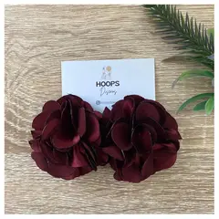GENERICO - Aros de Rosas Textiles Hechos a Mano