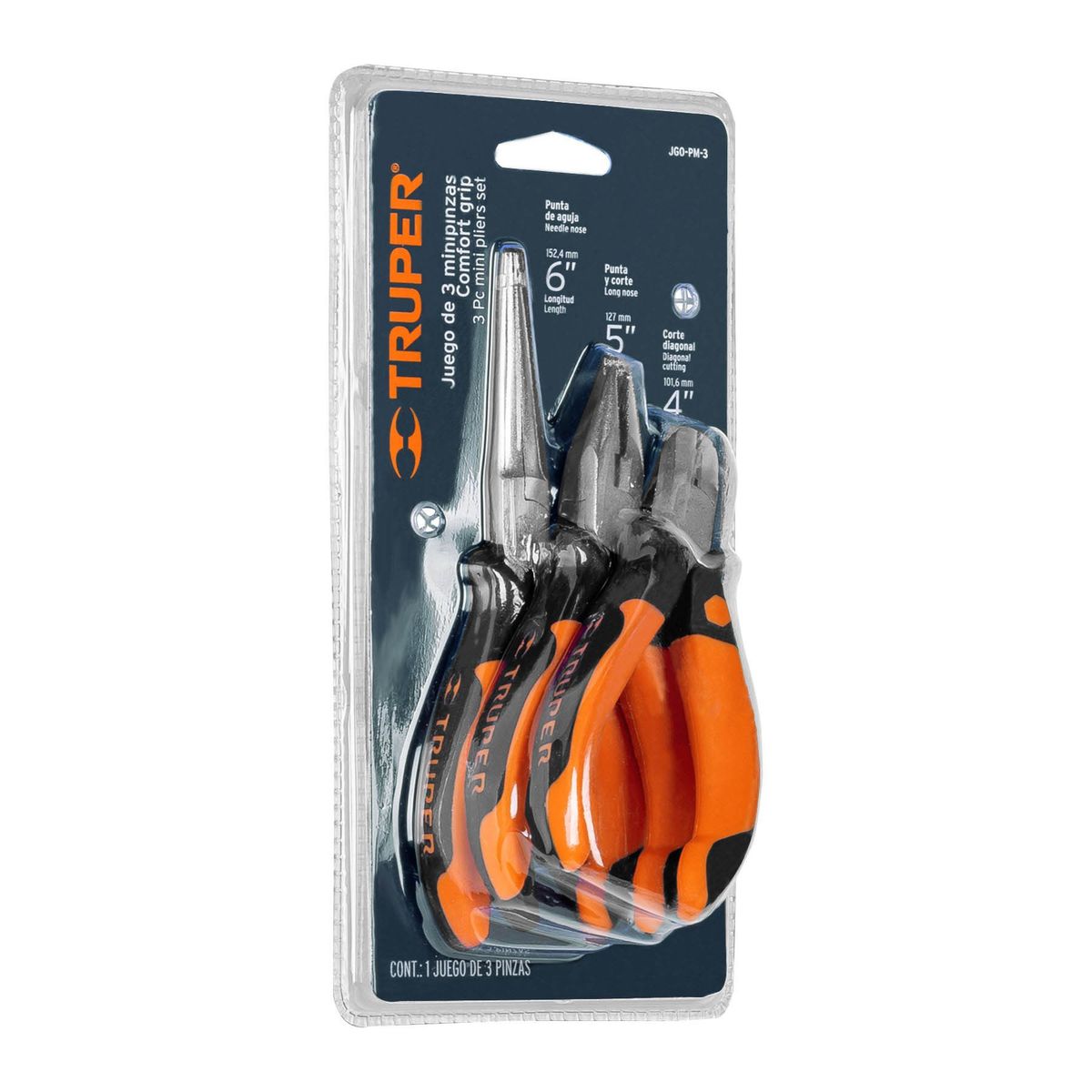 TRUPER - Juego 3 Mini Pinzas