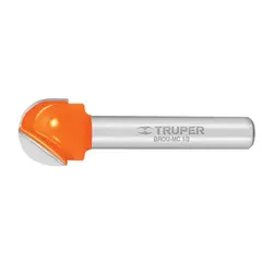 TRUPER - Fresa Para Router Media Caña 1 / 2 pulg.