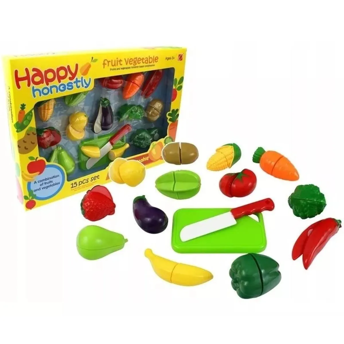 OEM - 15 Piezas Frutas Y Vegetales Juguete Para Niños