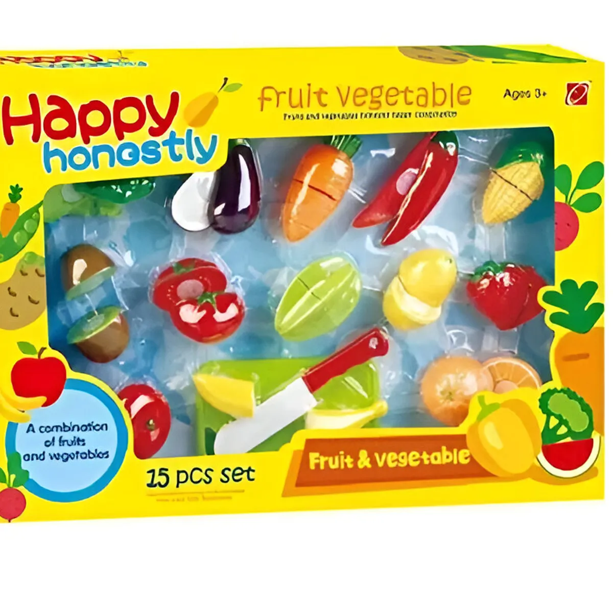 OEM - 15 Piezas Frutas Y Vegetales Juguete Para Niños