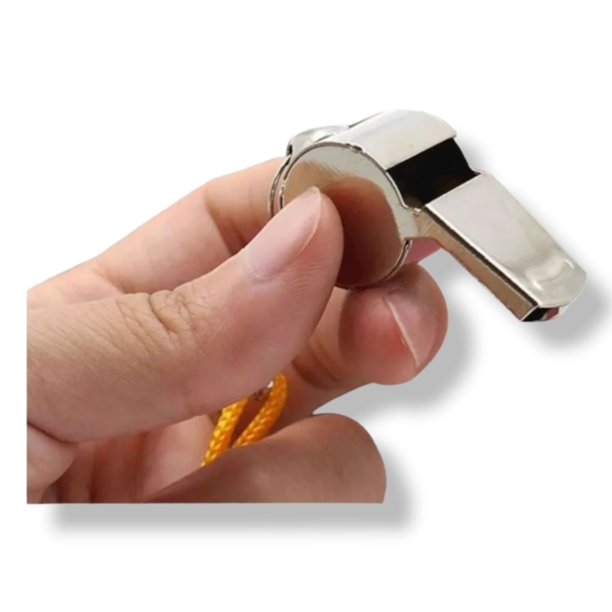 GENERICO - 12 SILBATOS EMERGENCIA CON CUERDA METALICO POTENTE AGUDO AH46