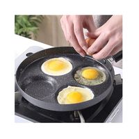 Sartén Antiadherente 4 Agujeros Huevos Panqueques Hamburguesas 25 c