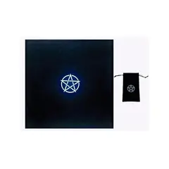 ZG JOYAS - Set Mantel Tarot Y Funda Tarot Paño Tarot Bolsa Tarot Negro