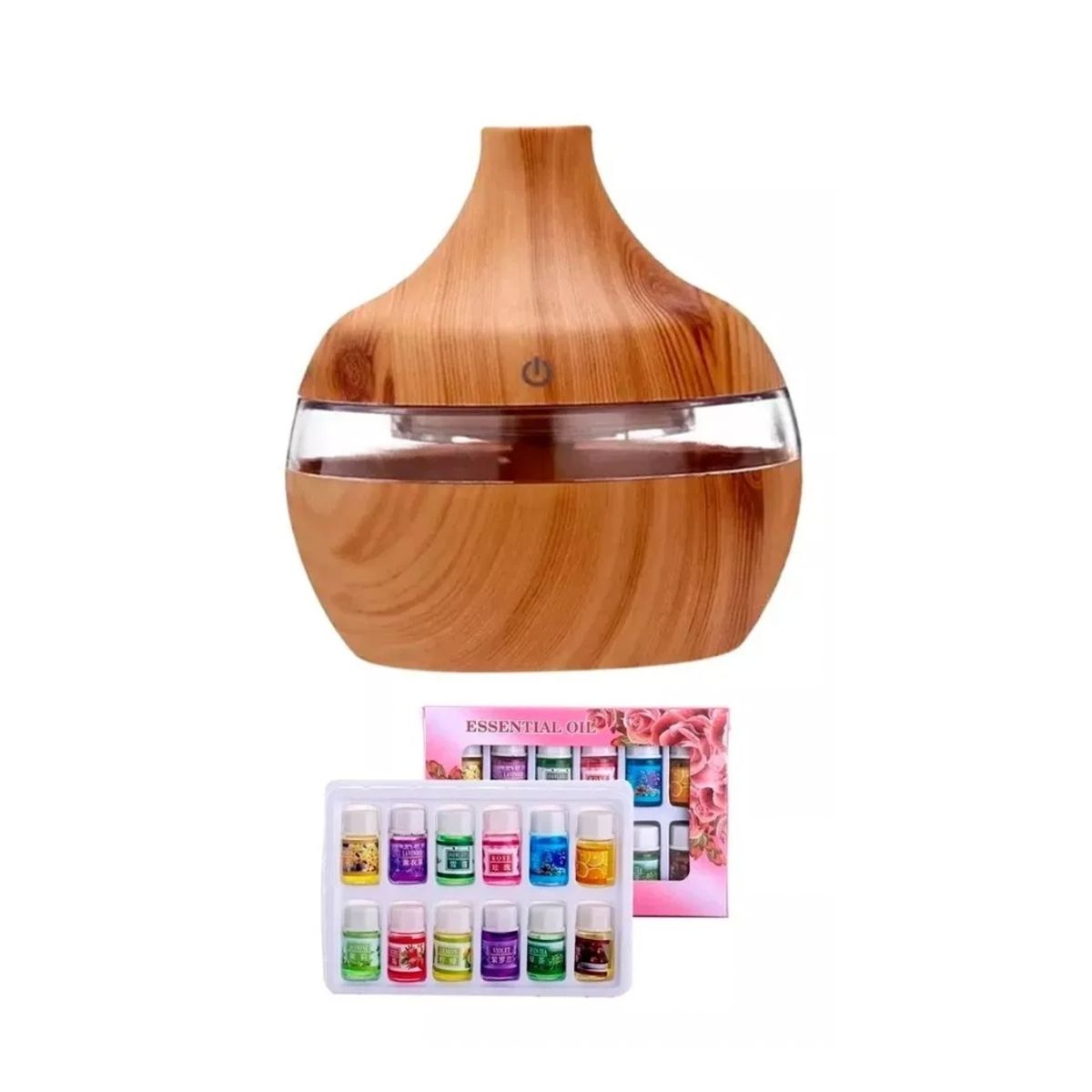 GENERICO - Humidificador Aromatizador Usb Rgb Difusor + 12 Esencias