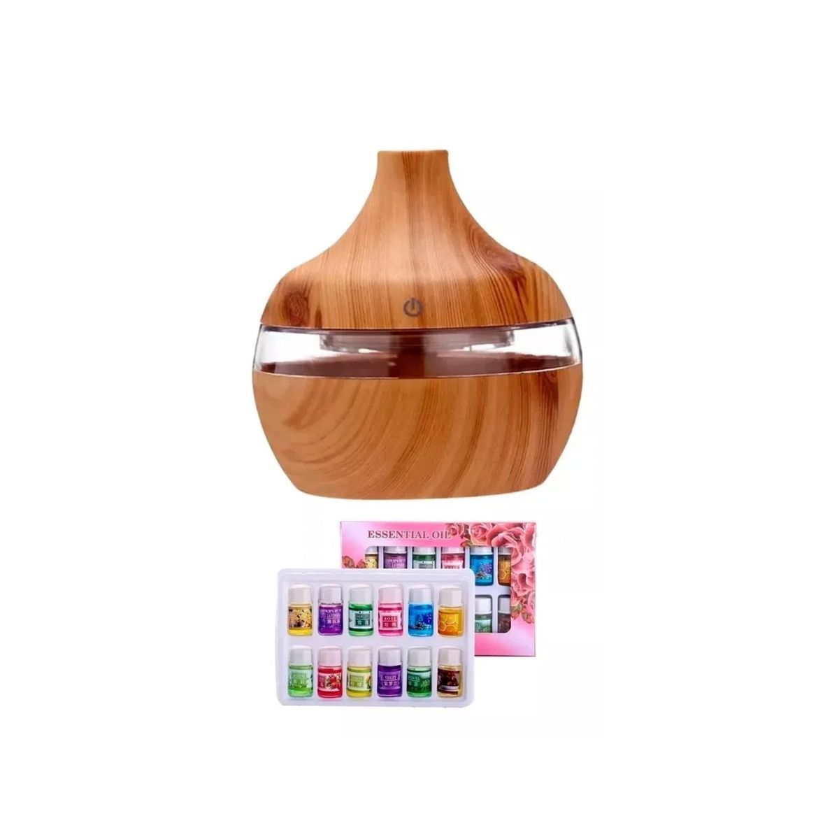 GENERICO - Humidificador Aromatizador Usb Rgb Difusor + 12 Esencias