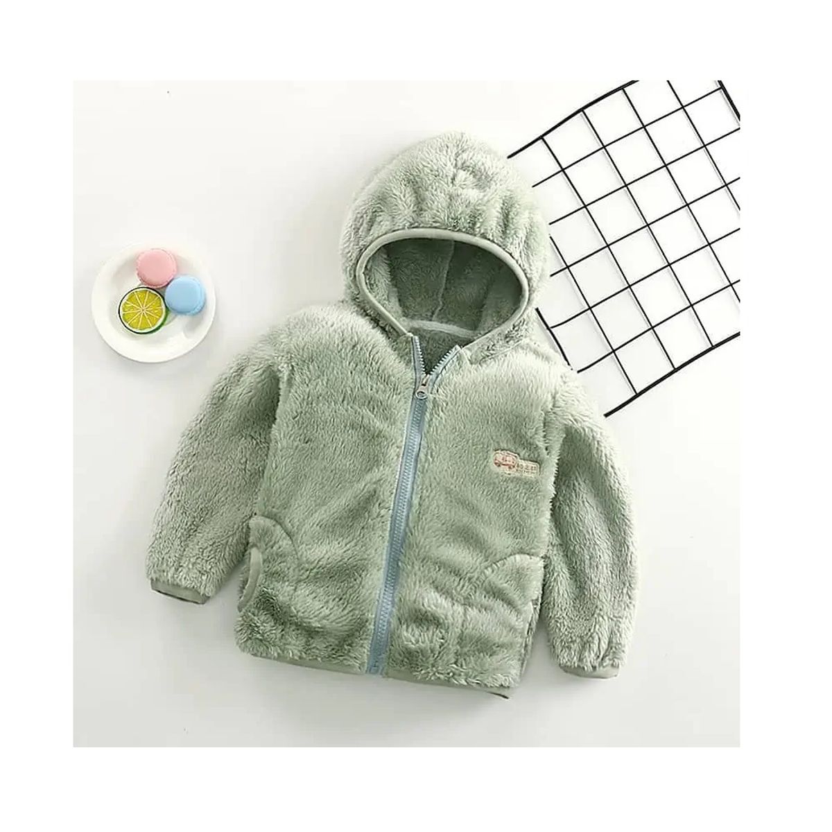 MALCREADO34401 - Chaqueta  Polar Con Cierre, Bolsillos Y Capucha