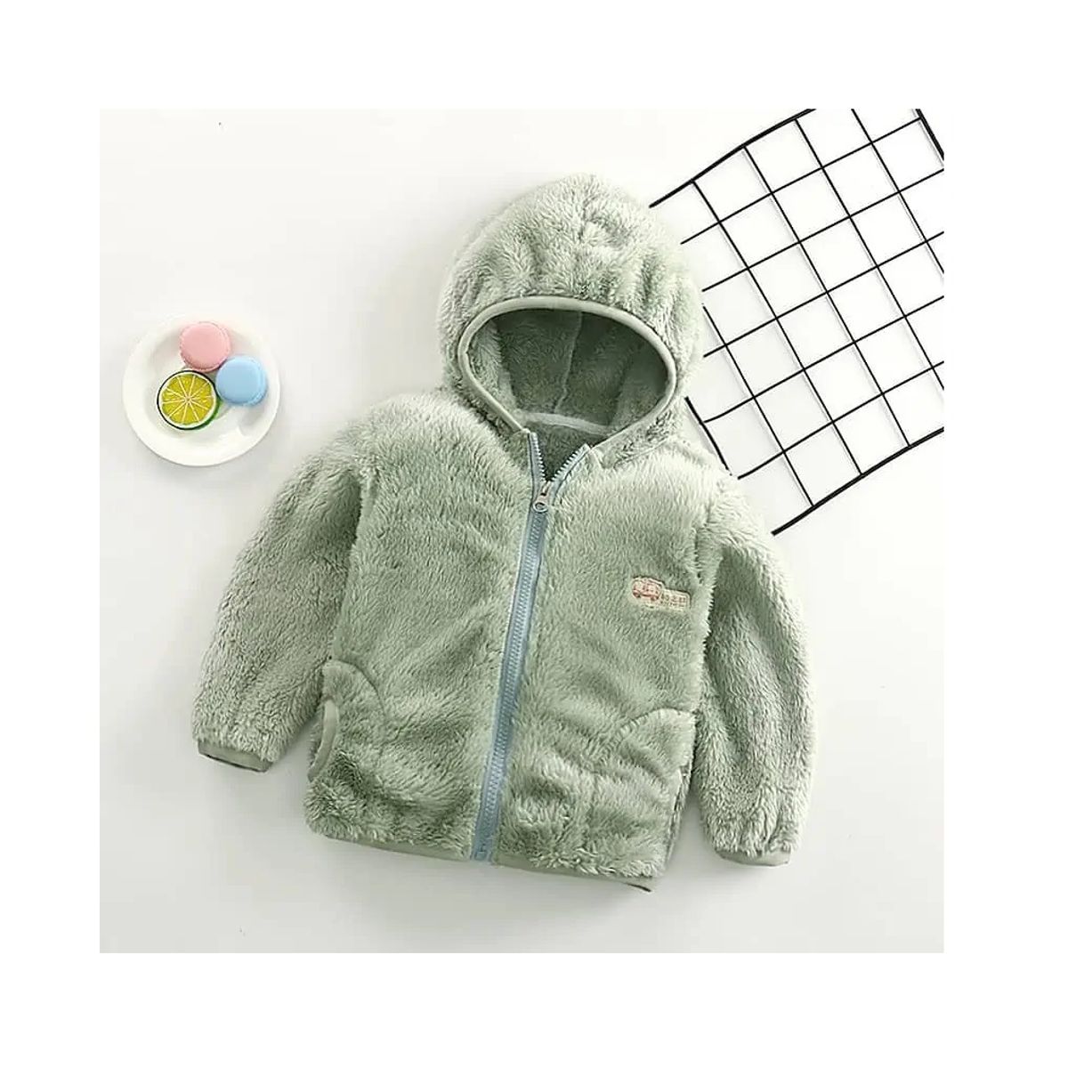 MALCREADO34401 - Chaqueta  Polar Con Cierre, Bolsillos Y Capucha