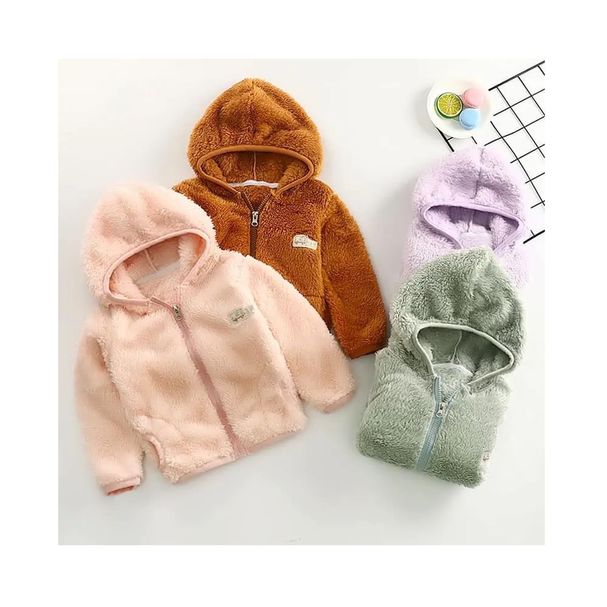MALCREADO34401 - Chaqueta  Polar Con Cierre, Bolsillos Y Capucha