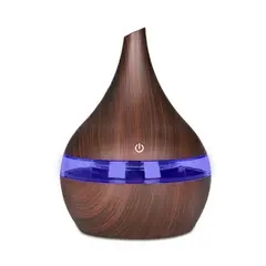 GENERICO - Humidificador Marrón Aromatizador Difusor Aire 300ml Usb