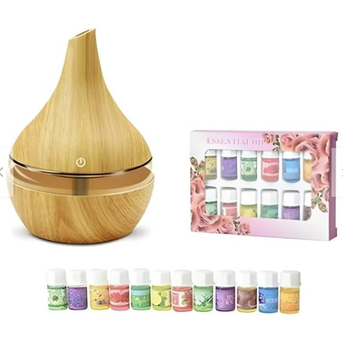 GENERICO - Humidificador Aromatizador Usb Difusor + 12 Esencias